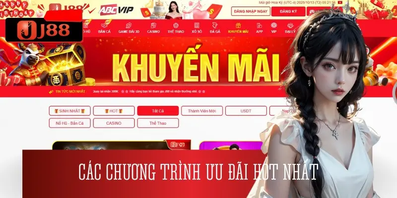 Một số chương trình khuyến mãi đang được nhà cái J88 triển khai